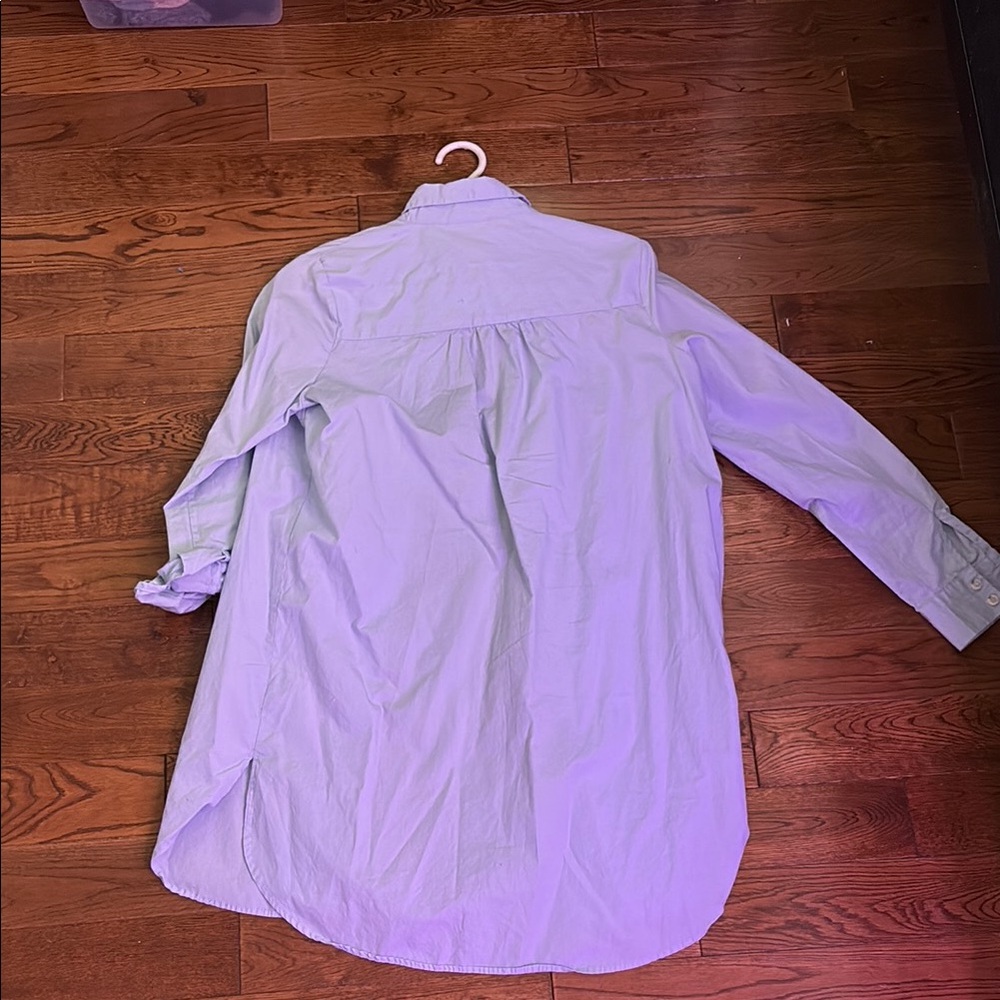 Women’s Blue Shirt Dress - Picture 3 of 5